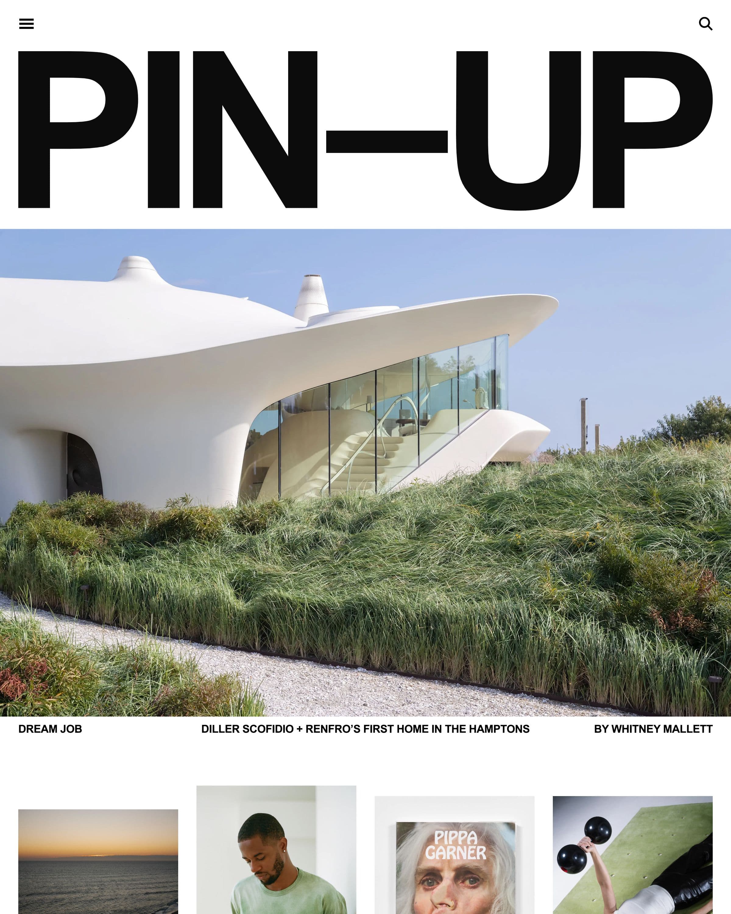 PIN–UP Magazine website by Bureau Lucas